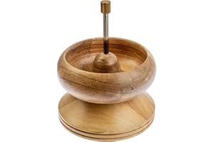 John Bead 4.5x5.5" High Speed Handmade String Bead Spinner with 2 Beading Needles for Craft DIY Jewelry Making