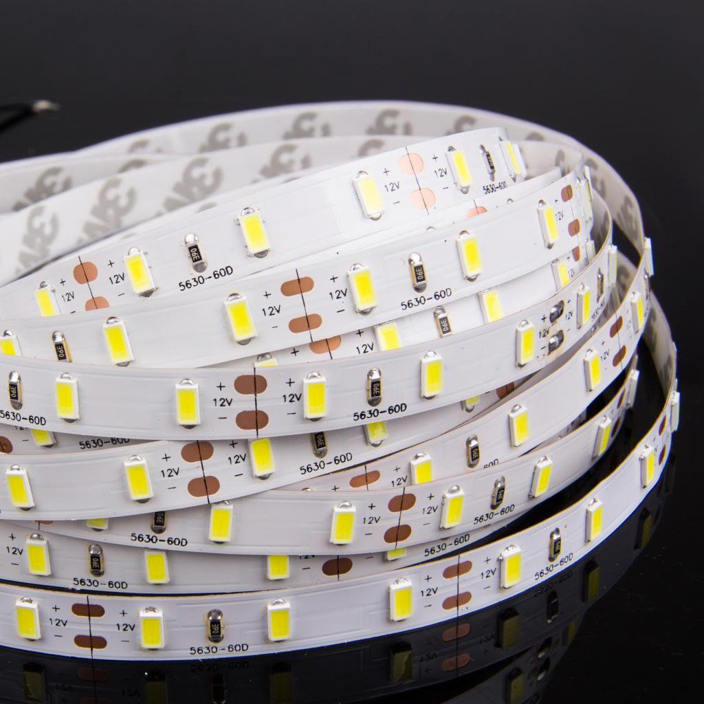 LED Strip Lights, NEW VERSION LEDMO 2 Rolls 32.8Ft SMD5630 6000K Tape Lighting 300 Units, 12V DC Waterproof IP65, Light Strips for DIY Christmas Holiday Home Kitchen Car Bar Indoor Party Decoration