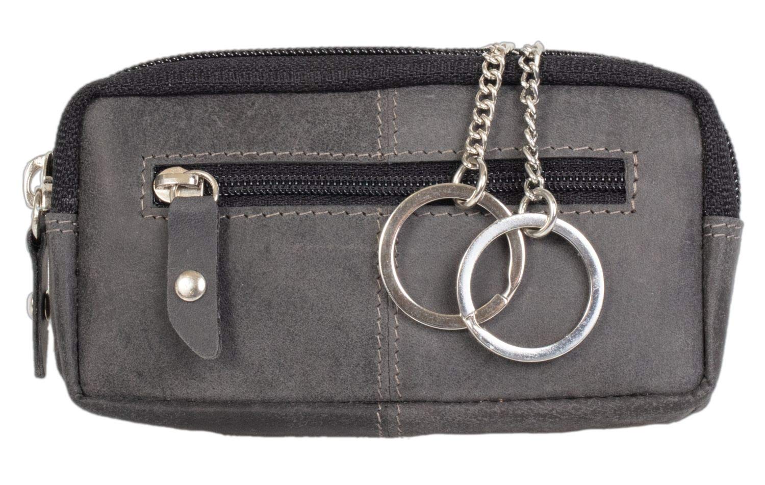 Pride & Soul Modern Key Wallet Holder, 12, 5 x 6, 0 x 2, 0 Centimeters Grau