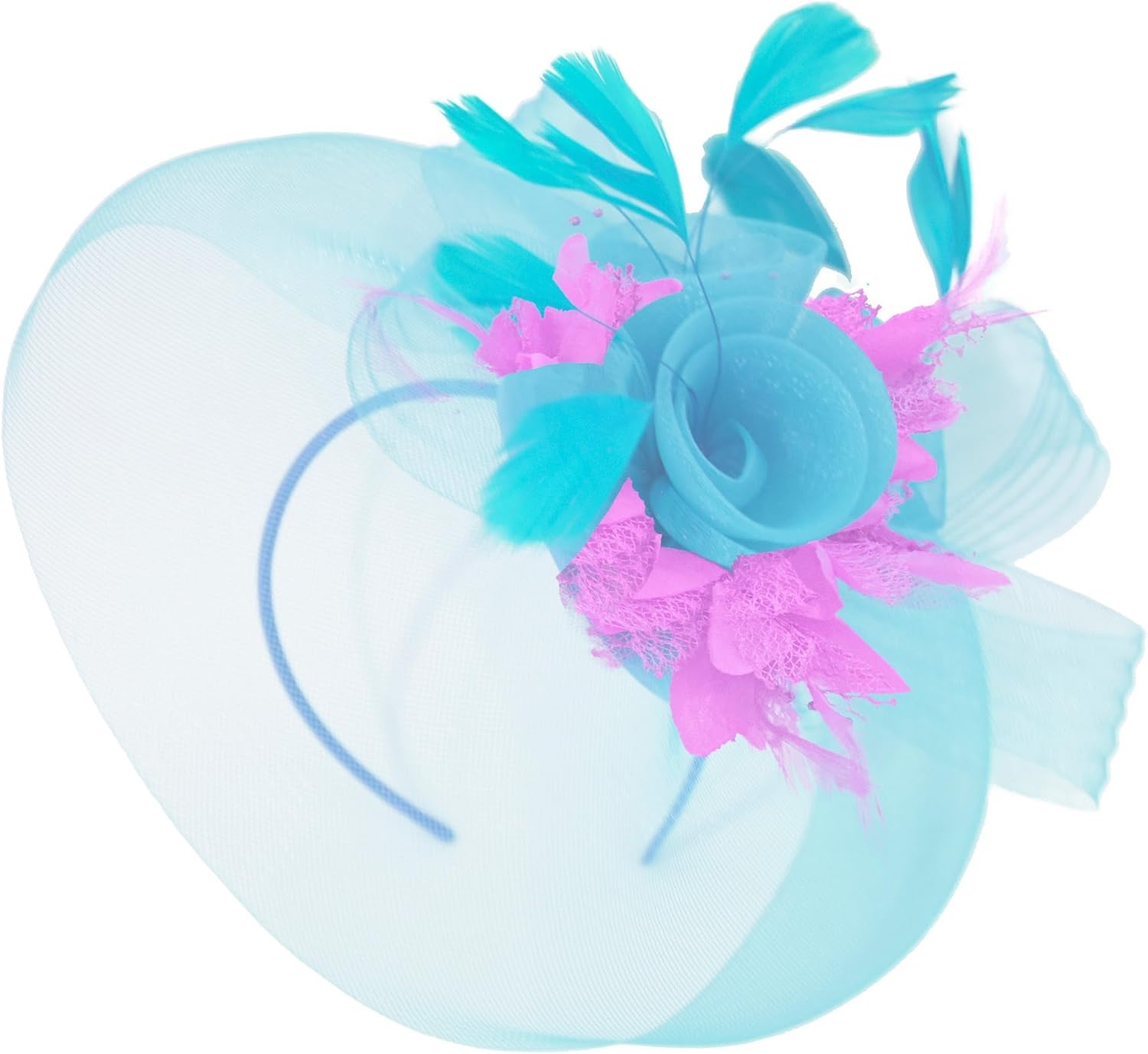 aqua wedding hat