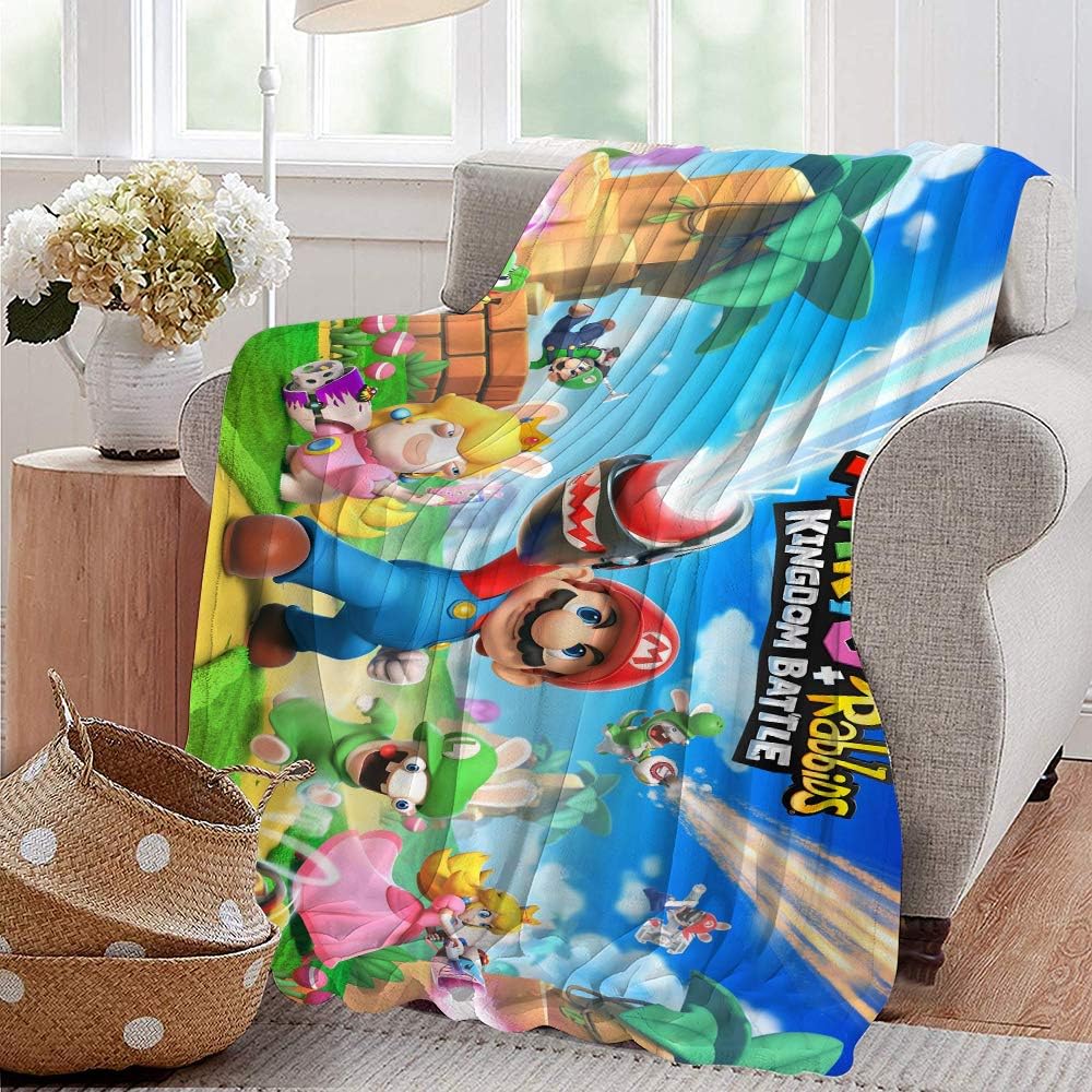 Mario Game Blanket Throw Size Blanket All Season Warm Microplush