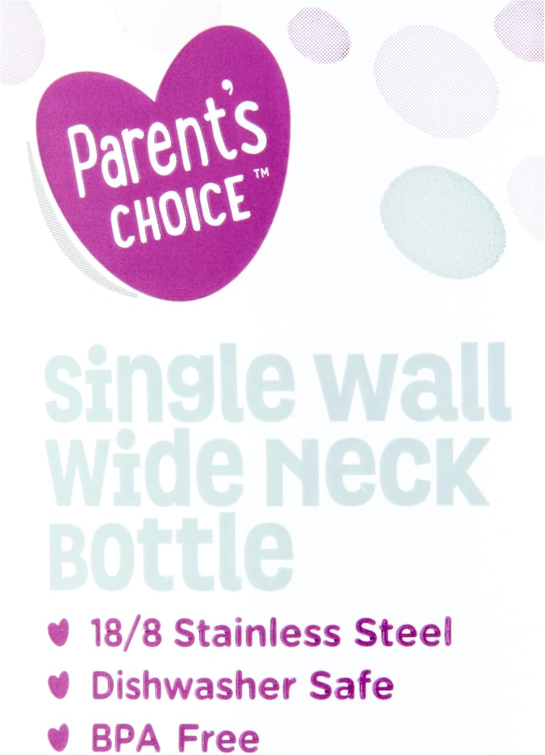 parents choice stainless steel bottles