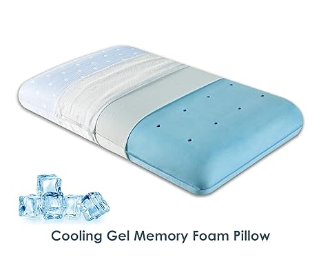 The White Willow Orthopedic Memory Foam Cooling Gel King Size Neck