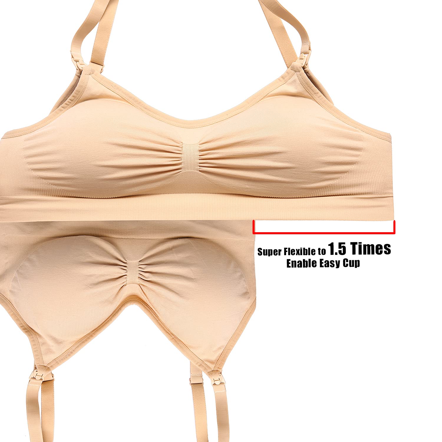 Mua HOFISH 3PACK Full Bust Seamless Nursing Maternity Bras Bralette S