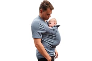 Lalabu The Dad Shirt | Hands-Free Baby Carrier for Dad with Kangaroo Pouch | Engineered for Bonding, Safety, & Comfort for Newborns Up to 15 Lbs. | CPSC Compliant