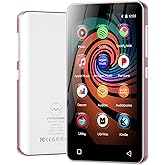 160GB MP3 Player with Bluetooth and WiFi, innioasis Music Player with Spotify,Pandora,Amazon Music,4" Touch Screen Android MP4 MP3 Player for Kids with Libby,Audible,Spotify Kids (White+Pink)