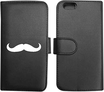 Amazon Com Iphone5 5s 手帳型 ケース ブラック ヒゲ フリップ カバー 横開き カード収納 スタンド機能 ストラップ 付き ダイアリータイプ 髭 ひげ Electronics