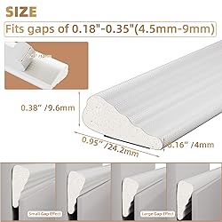 118” Wedge-Shape Foam Window Weather Stripping