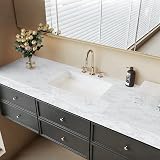 Hode Marble Vinyl Wrap 30cmx200cm Self Adhesive Wallpaper White Granite view 6