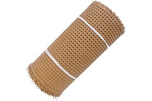 Cane Webbing 22x39in PE Woven Cuttable Rattan Roll Mesh Flexible Rattan Webbing for Furniture Chair Cabinet Ceiling DIY Proje