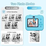 ASTGMI Kids Camera Instant Print 1080P 12MP Dual Lens 32GB Blue view 5