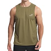 Rane Sports Men's Sleeveless Gym Shirts Quick-Drying Training Running Bodybuilding Athletic Tank Top