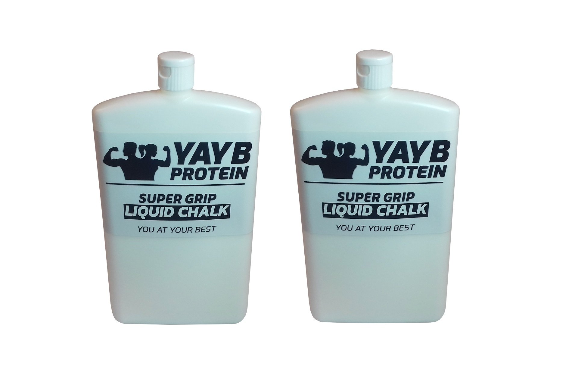 Super Grip Liquid Chalk - 2X 300ml bottles - Weight Lifting, Rock Climbing, Bouldering, Gymnastics, Bodybuilding, Power lifting, strongman, yoga