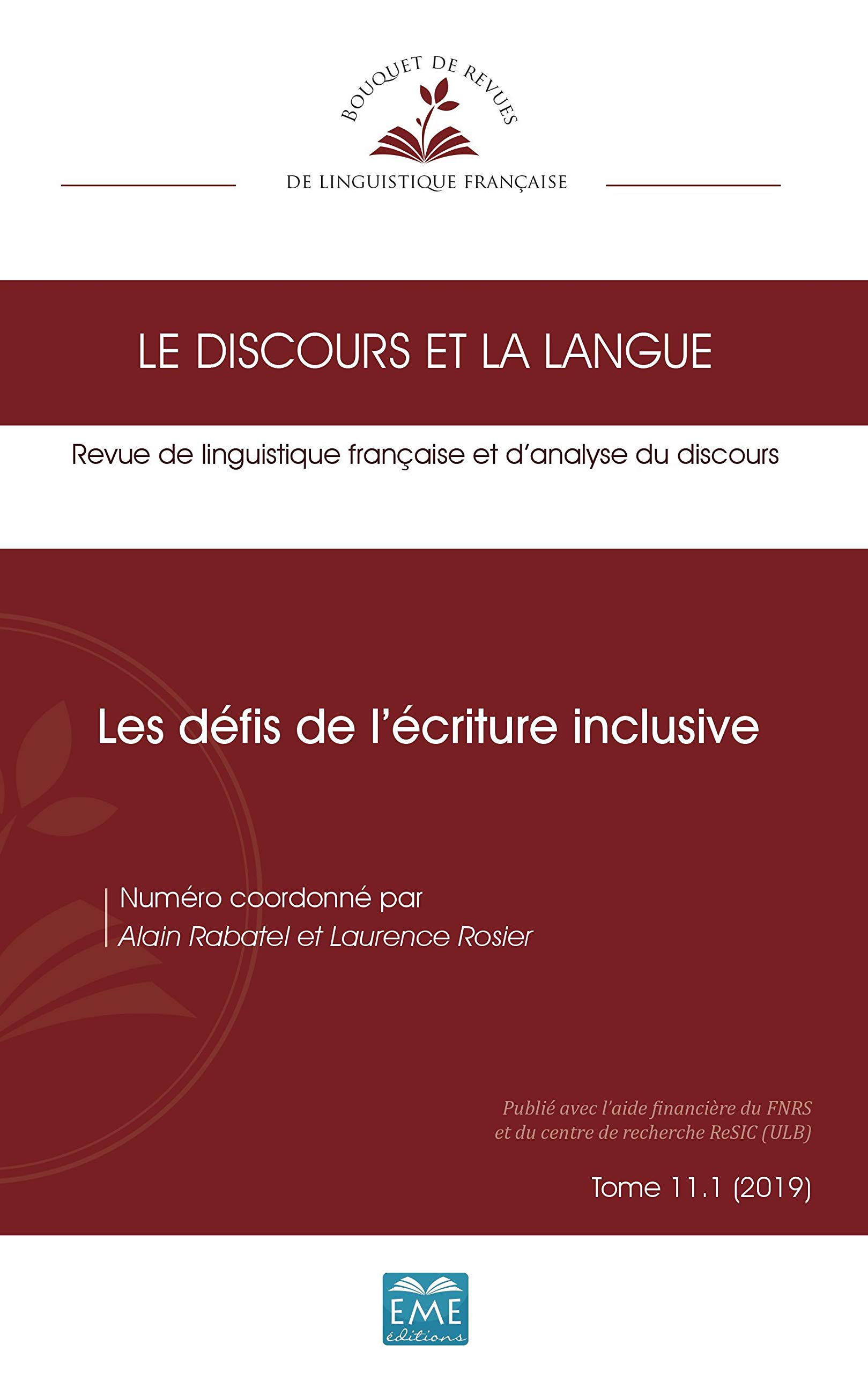 Amazon Fr Les Defis De L Ecriture Inclusive Rabatel Alain Livres