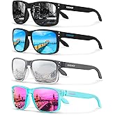 KUGUAOK Polarized Square Sunglasses For Men and Women Matte Finish Sun Glasses UV Protection Glasses