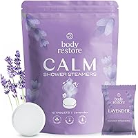 Body Restore Shower Steamers Aromatherapy 15 Pack - Christmas Stocking Stuffers, Birthday Gifts for Women, White Elephant, Re