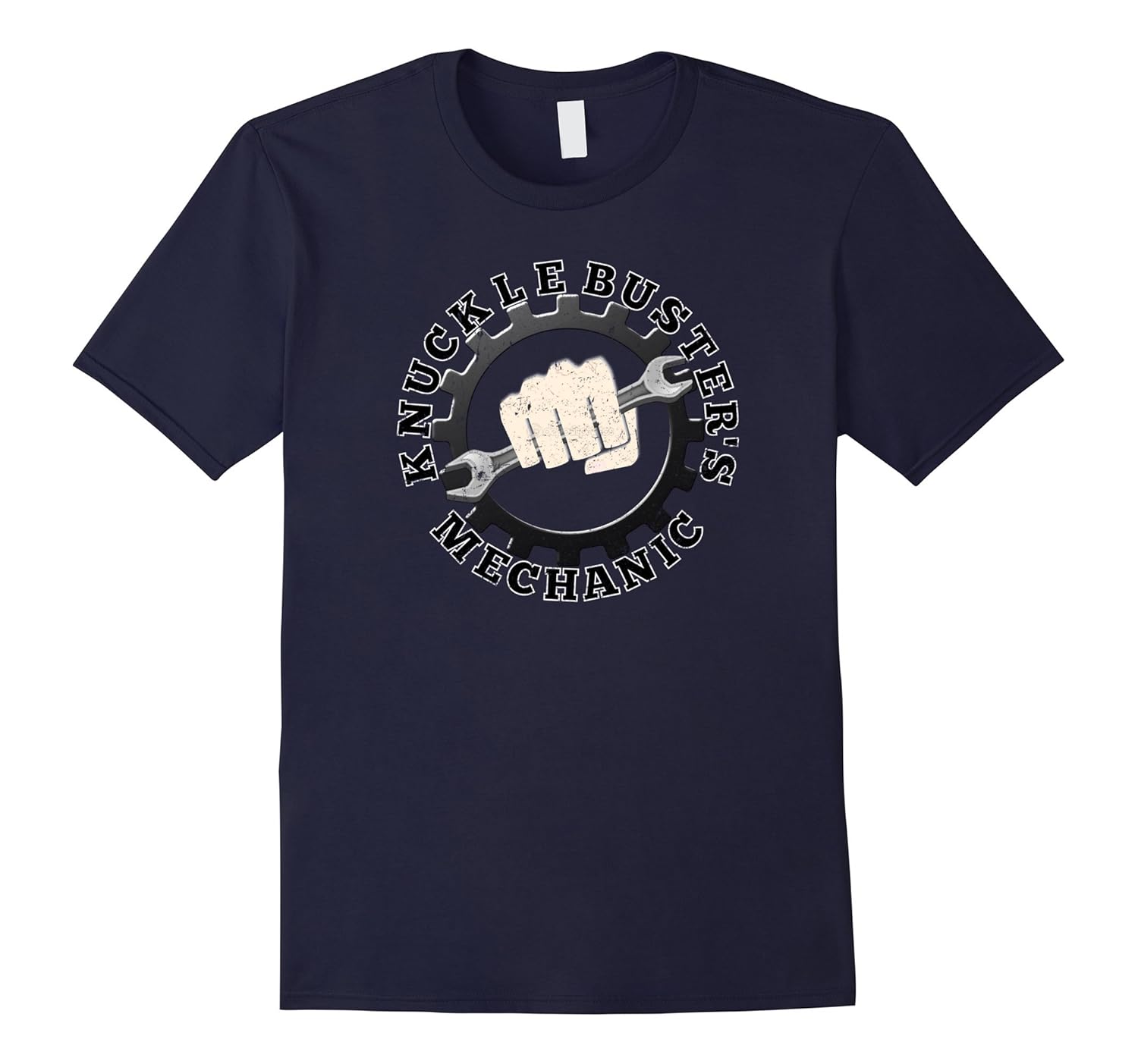 Knuckle Buster's Mechanic Distressed Graphics T-Shirt-ANZ