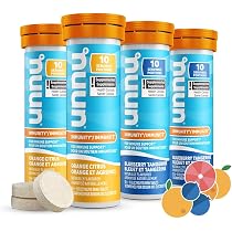 Nuun Sport: Electrolyte Drink Tablets, Box of 4 Tubes (40 servings