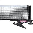Butterfly Elite Table Tennis Table Clip Net Set – Replacement Net Set for Table Tennis Tables – Net Set Includes All The Necessary Parts to Replace an Old Net, Black (ELCLNS)