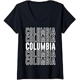 Womens Columbia V-Neck T-Shirt