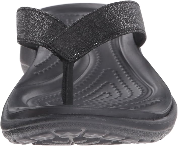 crocs women's capri v shimmer flip flop