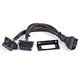 Underdash OBD2 Splitter Y Cable OBDII 1 Male to 2 Female Splitter 20awg Thick Wire