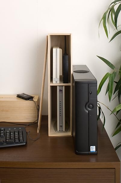 Amazon 桐製ルーター収納box パソコンの通信機器を収納 オオミヤ オリジナル 無線 有線lanルーター 通販