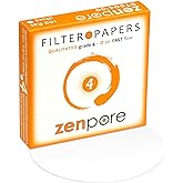 Qualitative Filter Paper 9 cm Lab Filter Paper for Chemistry, Standard Qualitative Grade 4-Fast Flow 90mm(100 Discs)