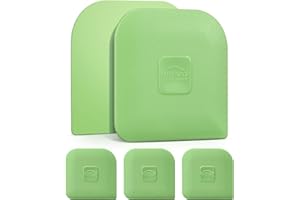 CLUEAPOP Pan Scraper, Pack Of 5 | Pan Scraper Tool | Pot Scraper | Dish Scraper | Dish Scraper Tool | Non Scratch Plastic Food Scraper Tool Kitchen, Heat Resistant Kitchen Scraper