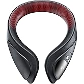 JODNO Portable Neck Warmer Rechargeable, Soft Leather Cordless Neck Heater Wrap Graphene Heated Scarf with 12 Heat Levels, Hand Warmers Electric Heating Pad for Pain Relief, Warm Gifts for Women Men