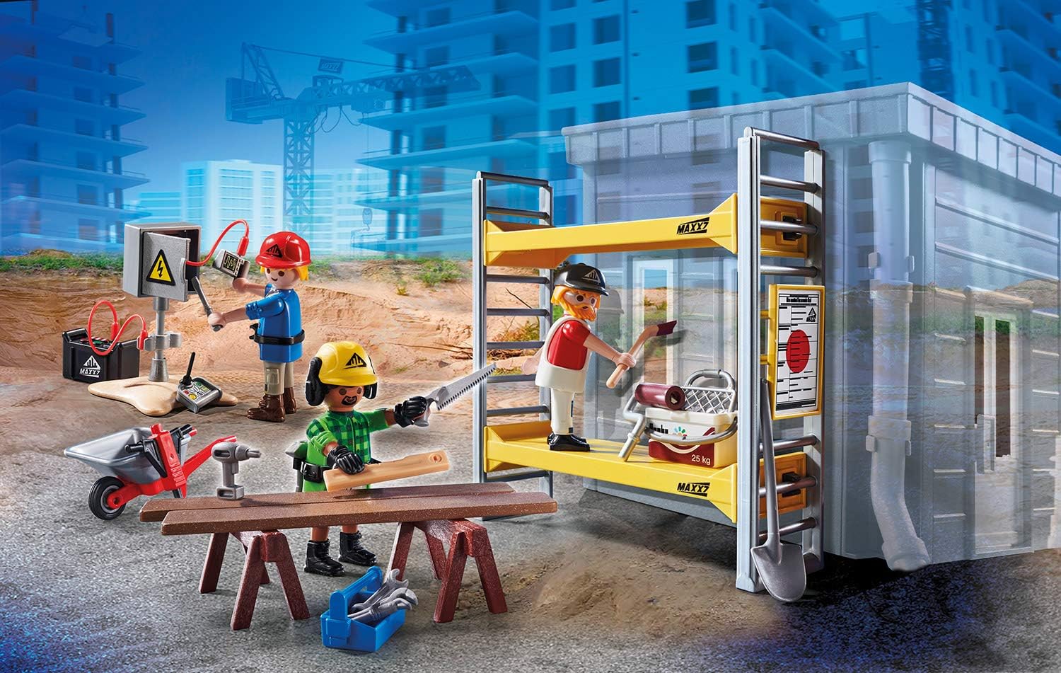 Playmobil 70446 City Action Construction Scaffold, for Children Ages 5+, Fun Imaginative Role-Play - Image 4