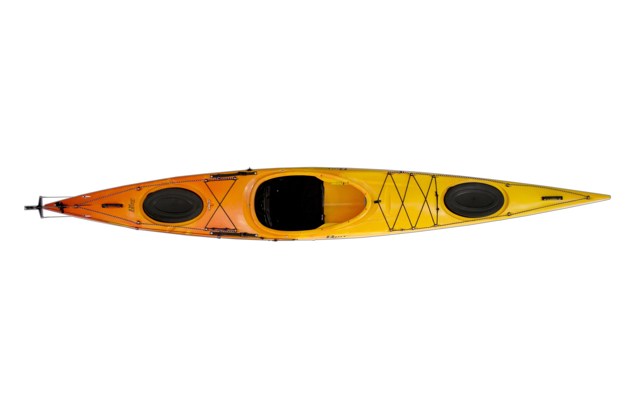 Buy Riot Kayaks Edge 14.5 LV Flatwater Day Touring Kayak (Yellow/Orange