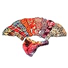 Yeshan Elastic Boho Floal Style Headwrap Stretchy Moisture Hairband Bandana/Turban/Headband ,pack of 8