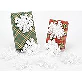 HUIHUANG White Bows for Gift Wrapping Christmas Gift Bows 5 inch x 8 Counts Self-Adhesive Curly Ribbon Bow for Presents, Paper Bag, Party Favors, Wrapping Accessories, Wedding Decor