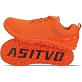 ASITVO Wide Barefoot Shoes Men Sneakers Zero Drop Minimalist Cross Trainer | Gym Width Toe Box Grounding Knit No-Sew Upper TPU Toe and Heel Colorful