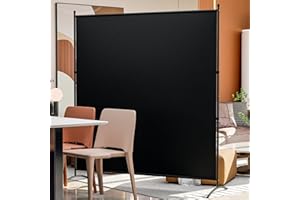 YASRKML Room Divider 63''W x 71''H Large Single Panel, Privacy Screen for Room Partitions, Portable Room Divider Screen for Room Separtion, Freestanding Fabric Wall Divider for Office, School, Room Separator