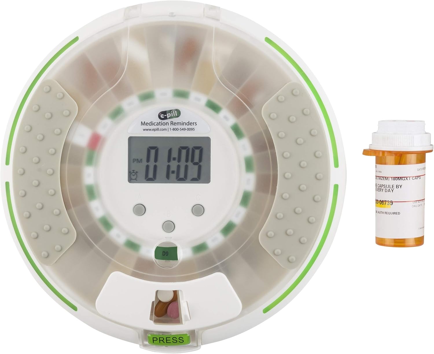 e-Pill MedSmart Voice - Locked Automatic Pill Dispenser – Reminds with a Friendly Voice: Health & Personal Care