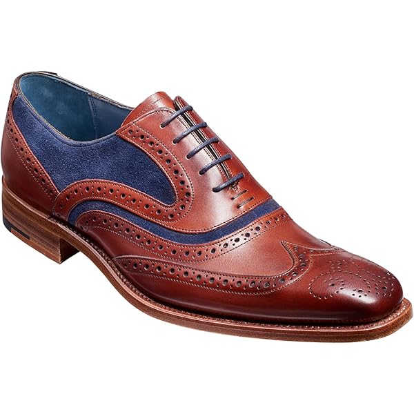 【CM】BARKER革靴Creative Collection McClean - Cedar Calf / Paisley Laser | Mens Oxford Brogue