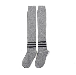 Bestjybt Women Thigh High Socks Cotton Warm Over