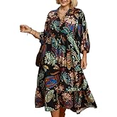 Umgee USA Boho Paisley Tiered Midi Dress