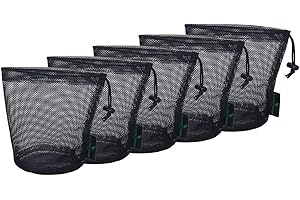 usharedo 5pcs Nylon Mesh Bag Stuff Sack Golfball Pot Outdoor Tools S