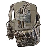 MDSTOP Turkey Vest with Detachable Seat Cushion, Turkey Hunting Vest with Game Pouch, Hunting Gear for Turkey Dove and Upland Bird Hunting(Camo)