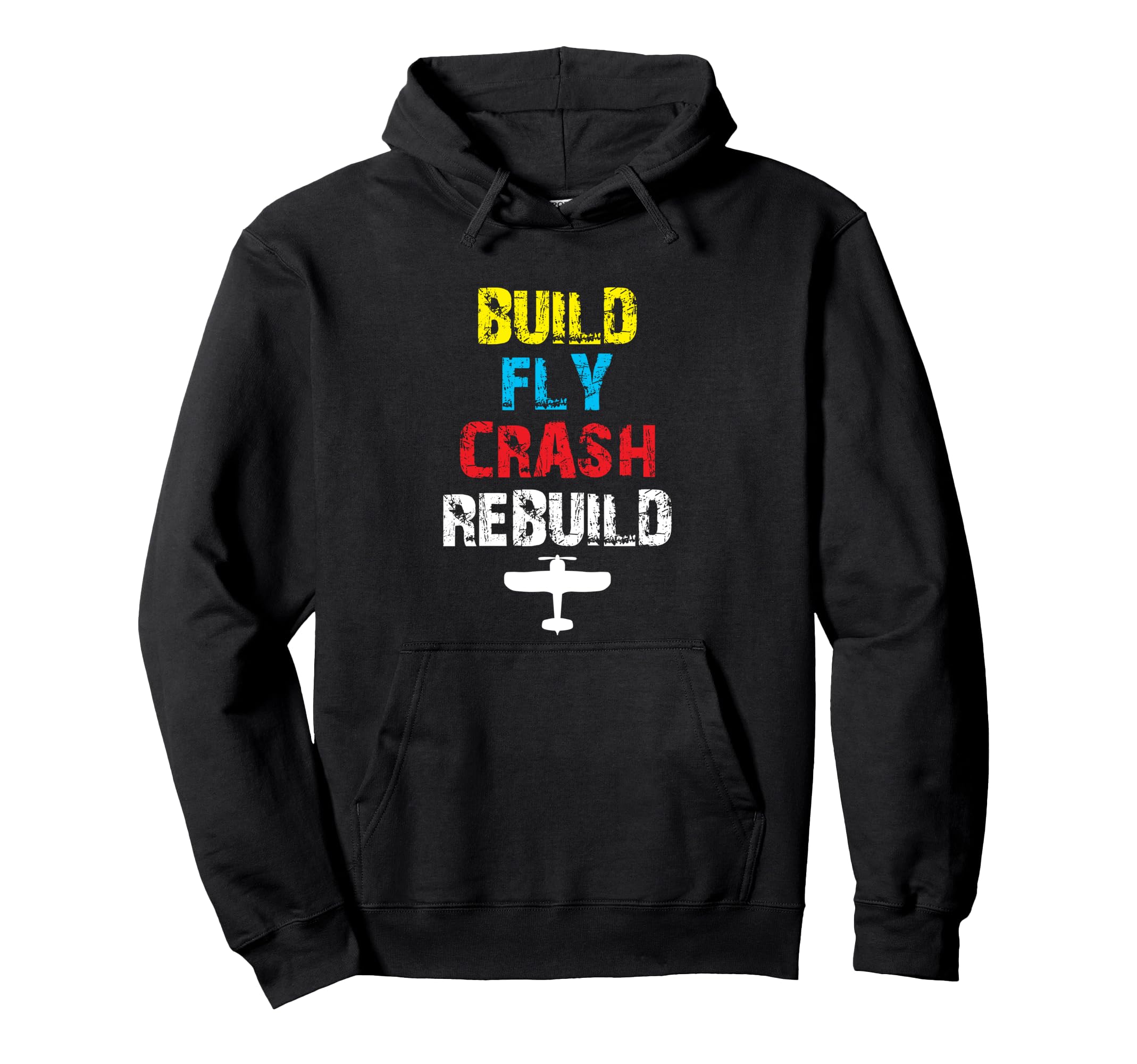 RC Airplane Funny Vintage Hobby Pilot Flying Airline Pullover Hoodie