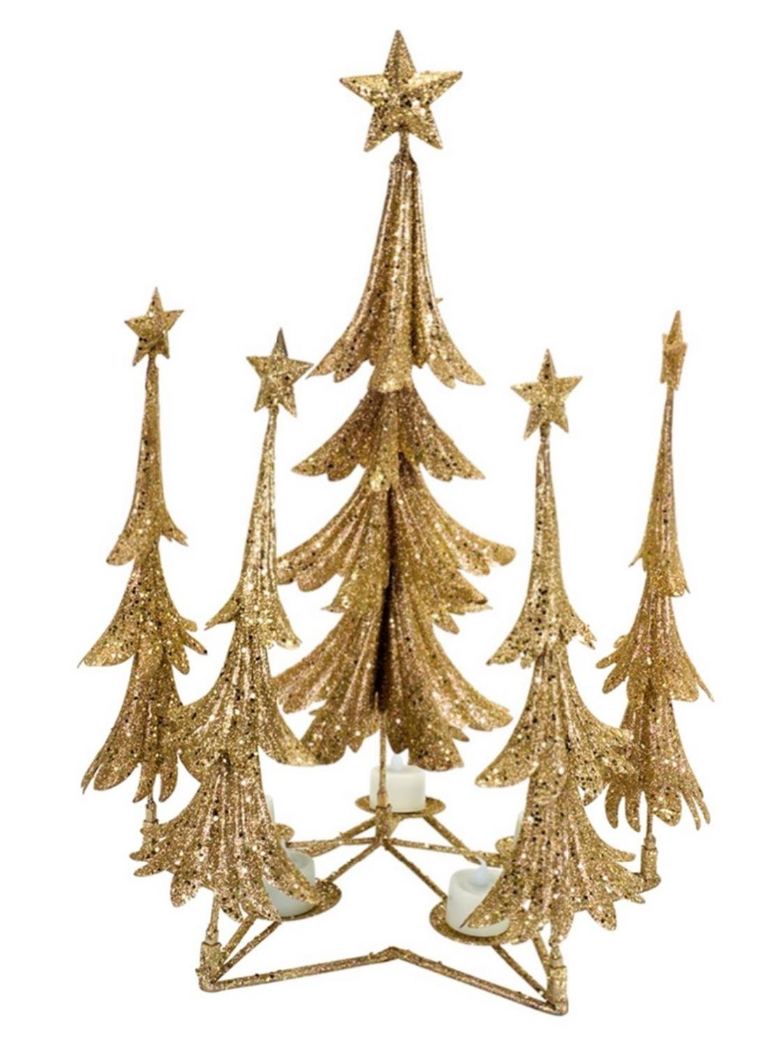 Gold Christmas Candles & Candle Holders  Christmas Tablescape Decor