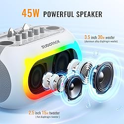SUDOTACK Karaoke Machine for Adults Kids with 2