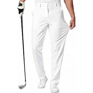 Golf Dress Pants Men Stretch Tall 34"/36"/38" Waterproof Lightweight | Quick Dry Business Work Travel Mens Casual Pants