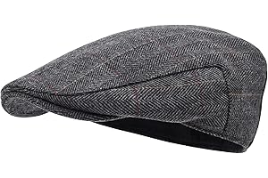 STARANCE Men Hat Wool Blend Newsboy Ivy Tweed Flat Cap