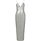 JW PEI Women's Ayliua Sweetheart-Neckline Rhinestones Embellished Long Dress