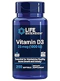 Life Extension Vitamin D3 25 mcg (1000 IU), Immune