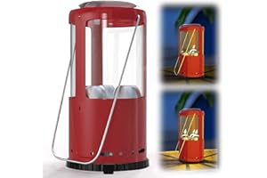 YOBME Outdoor Candle Lantern Holder for Real Candles (Candles Not Included) - Windproof Emergency Lantern with Handle, Safe for Camping, Blackouts, Decor - Survival Gear & Home Use